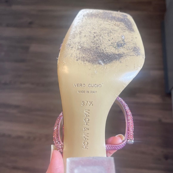 Mach & Mach Authentic Crystal Flower Slide Sandal (Women) - Picture 7 of 14